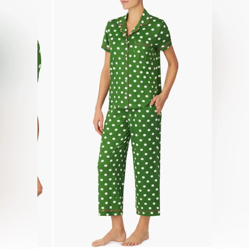 Kate Spade NEW NY Print crop PJ Set Size 1X
